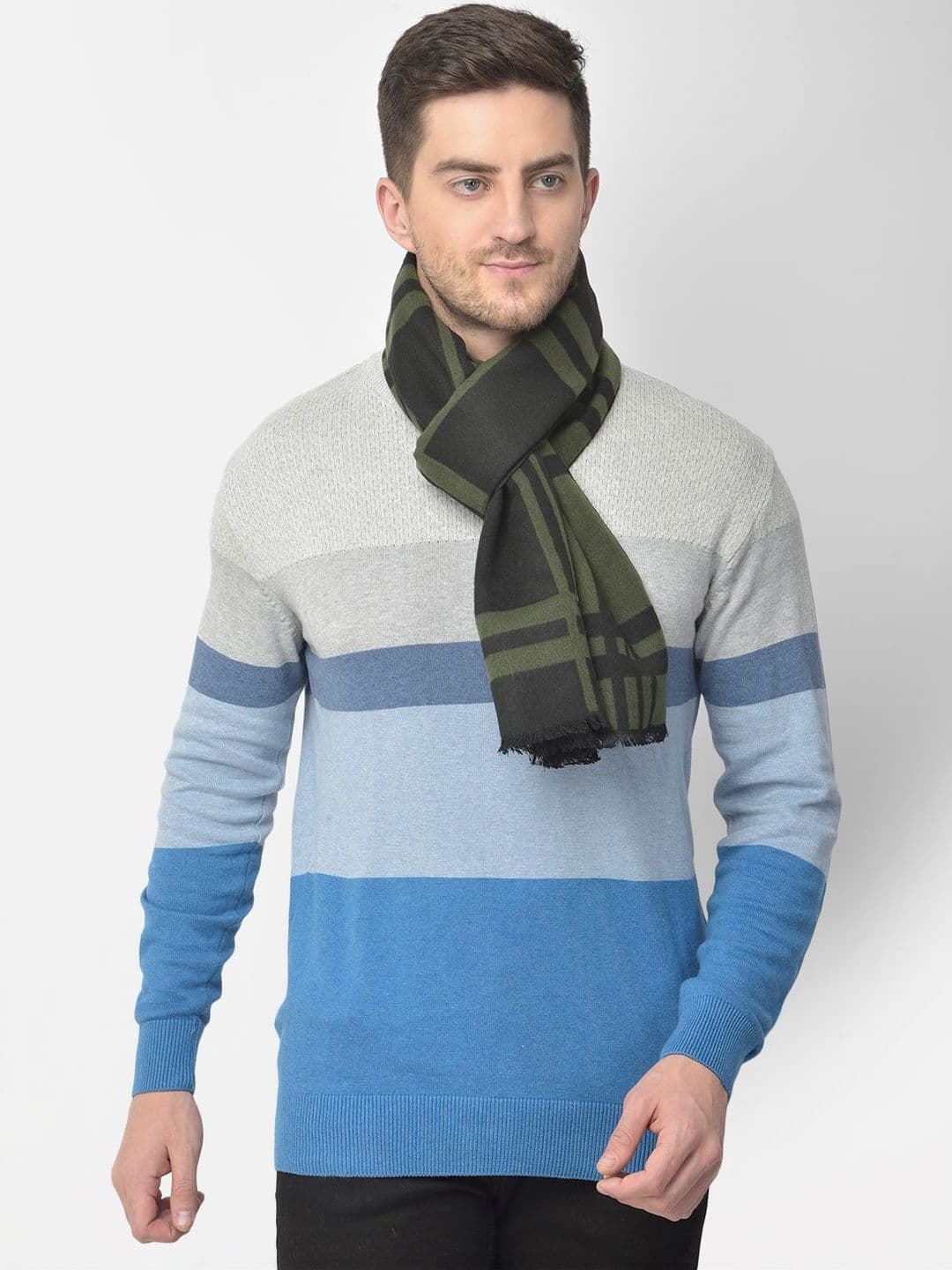 Cazzano Men Checked Scarf - view 1