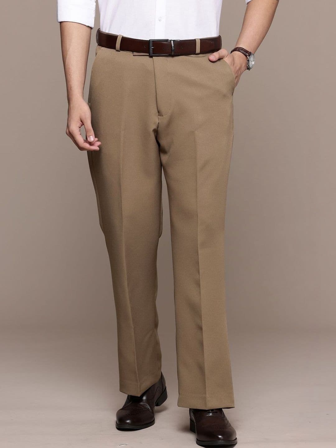 R.Code by The Roadster Life Co. Men Relaxed Trousers - view 1