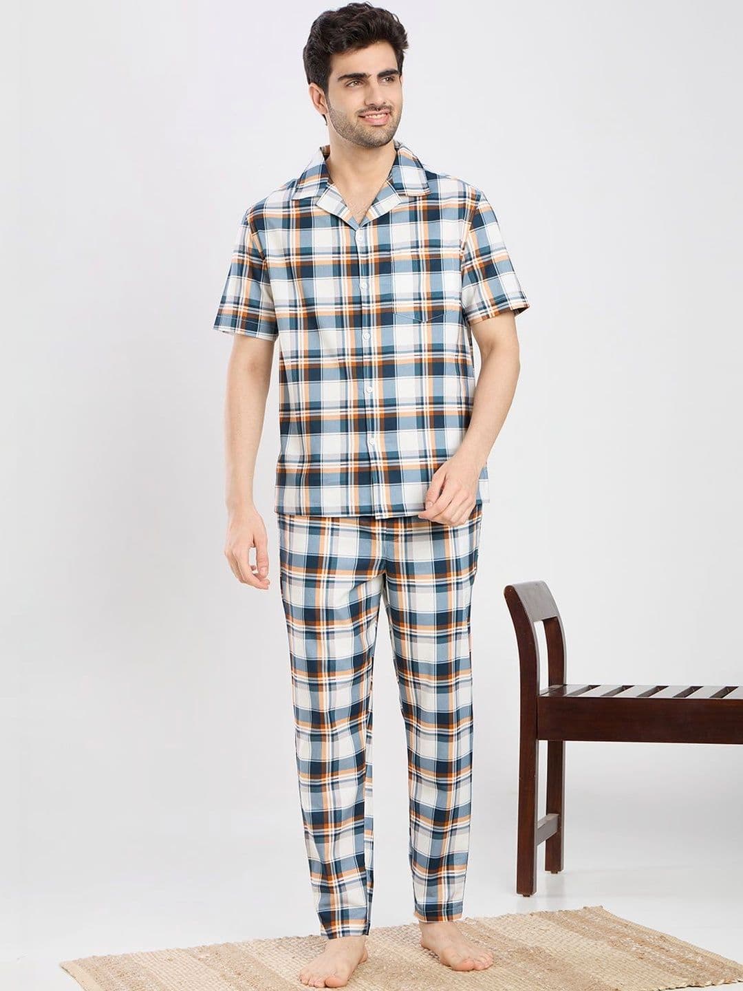 ETC Men Checked Night suit - view 1
