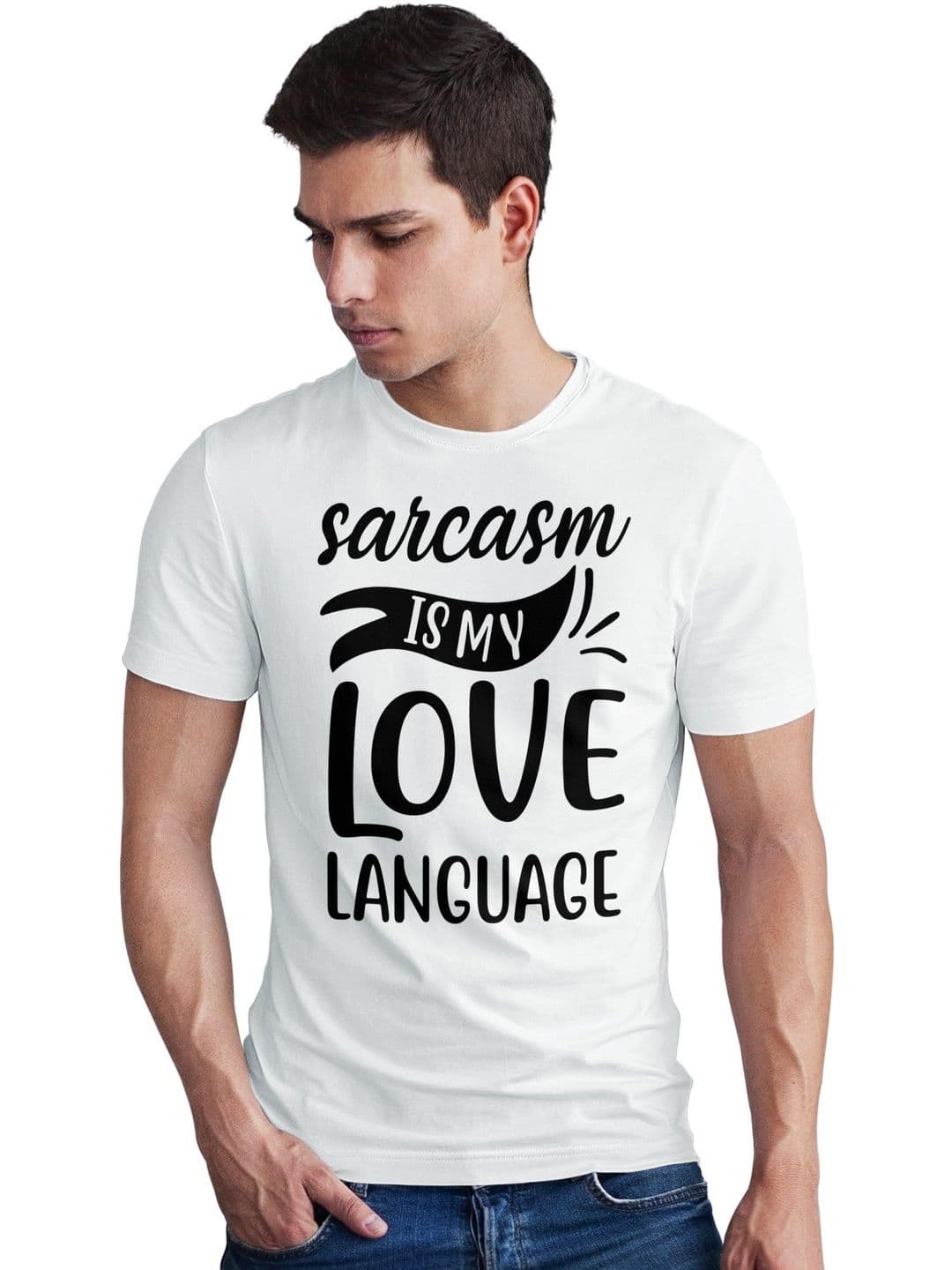 Seekbuylove Men Typography Printed Round Neck Cotton Bio Finish T-shirt - view 1