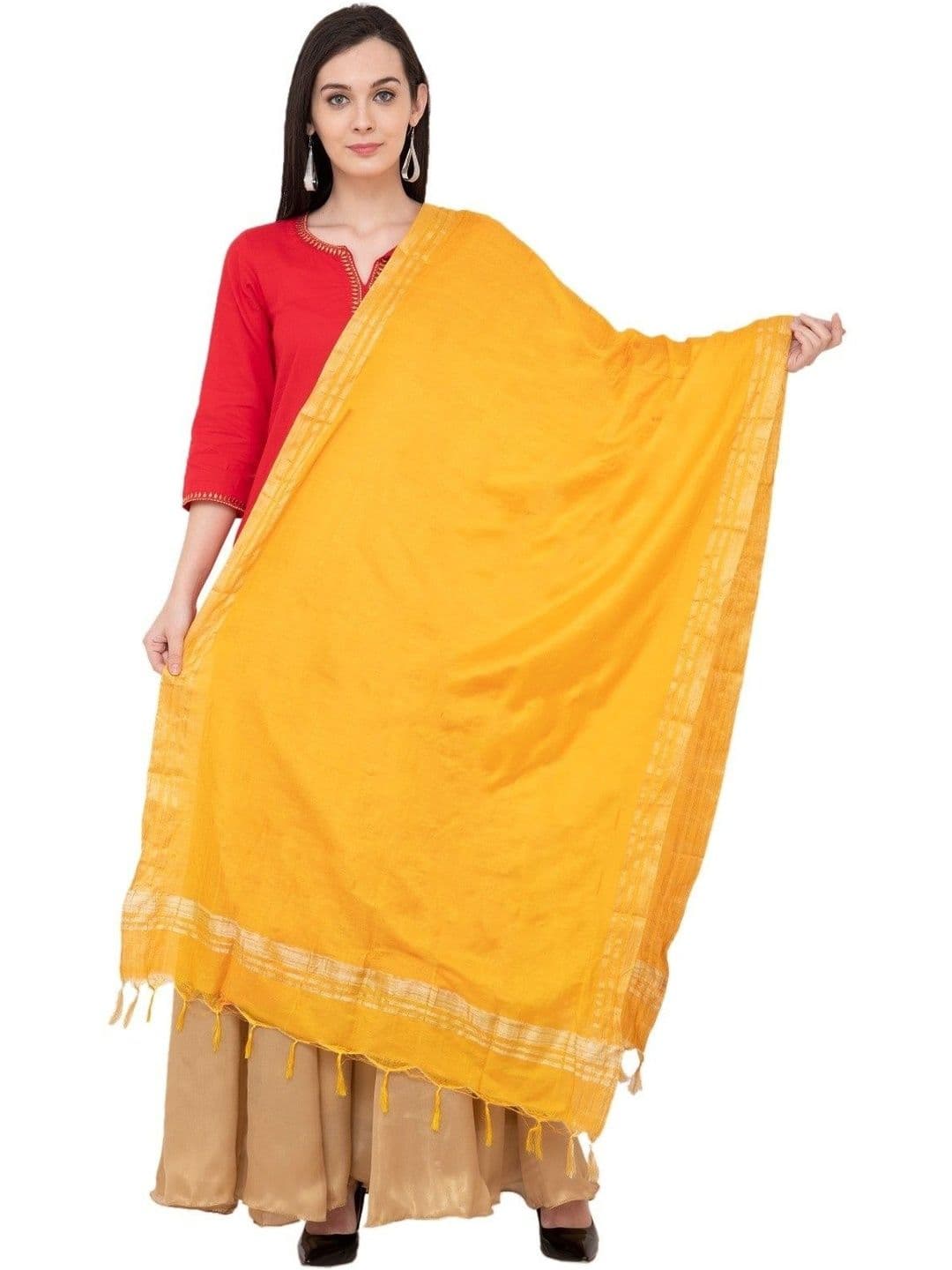 A R SILK Woven Design Dupatta - view 1
