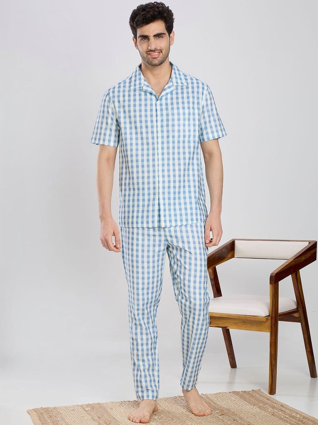 ETC Men Checked Night suit - view 1