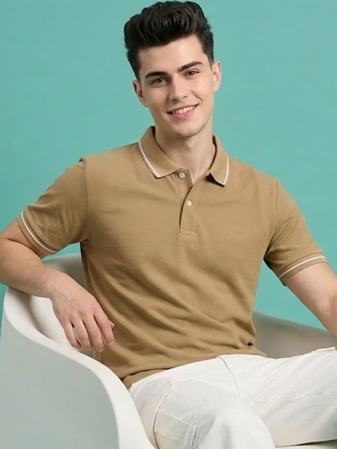 Kook N Keech Men Polo Collar T-shirt - view 1