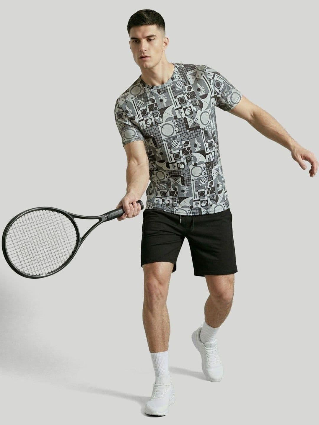 Technosport Men Printed Slim Fit T-shirt - view 1