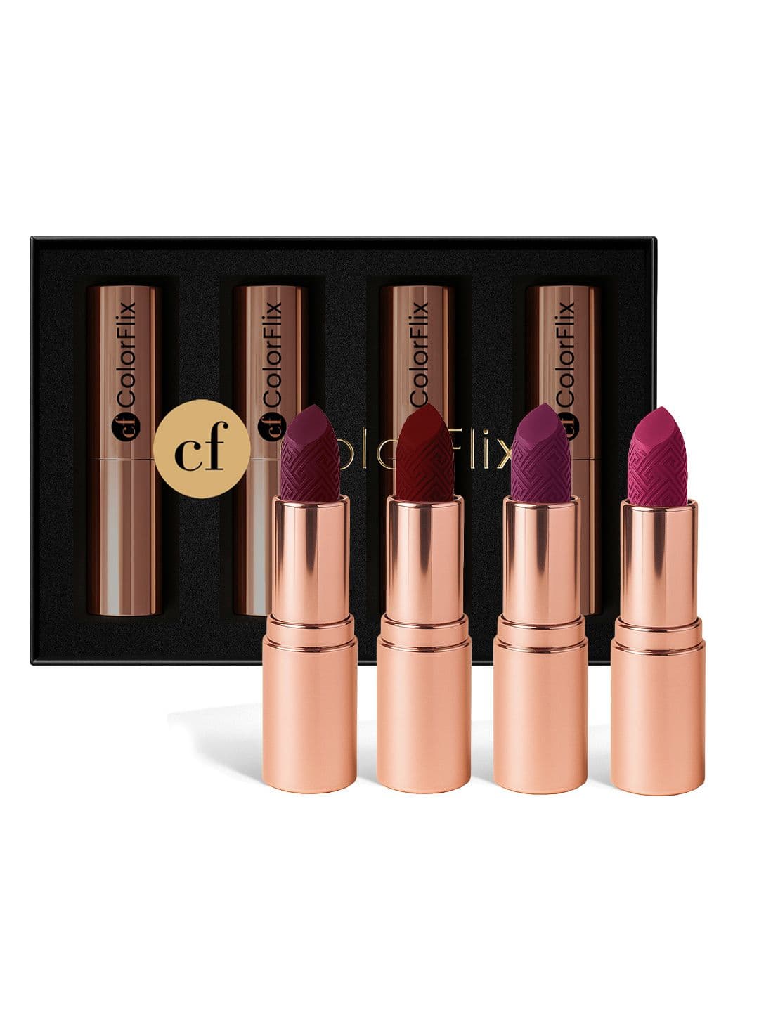 COLORFLIX Set Of 4 Velvet Quad Matte Lipstick - 3.5 g Each - view 1