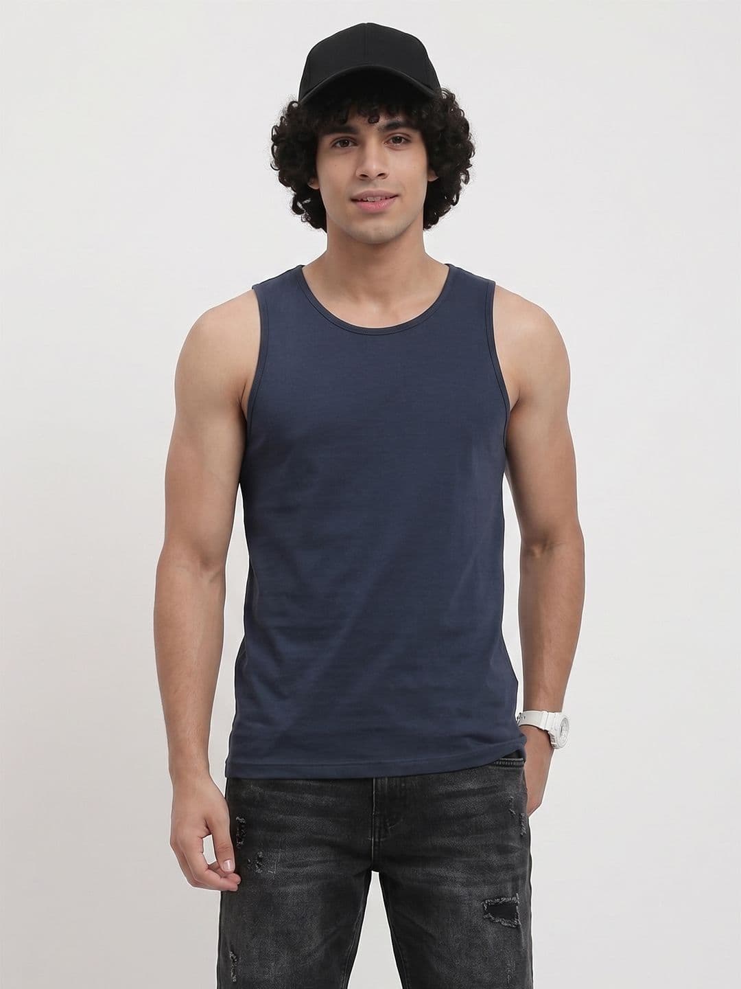 The Roadster Life Co. Pure Cotton Sleeveless T-shirt - view 1