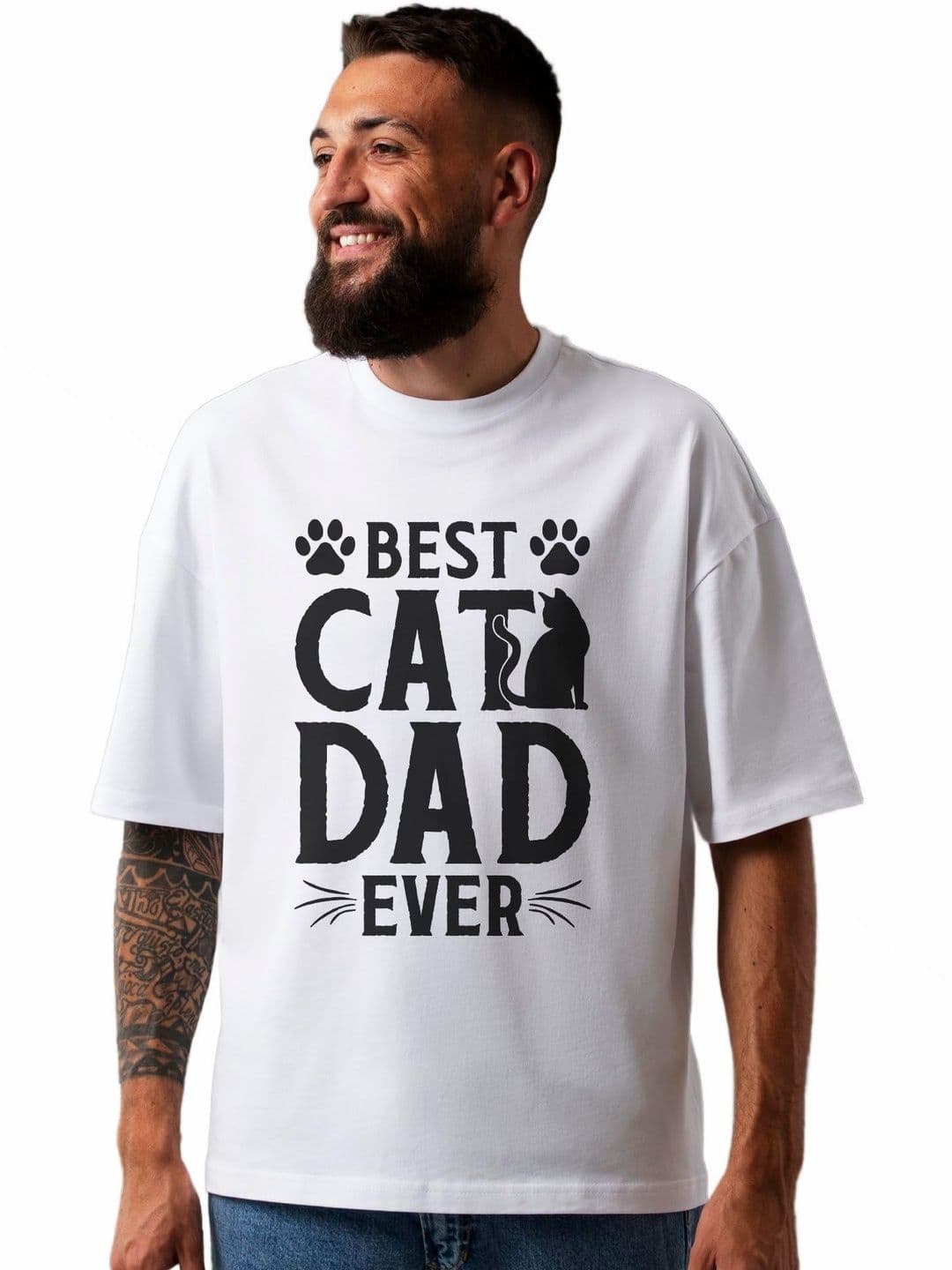 Seekbuylove Men Typography Printed Drop-Shoulder Sleeves Bio Finish T-shirt - view 1