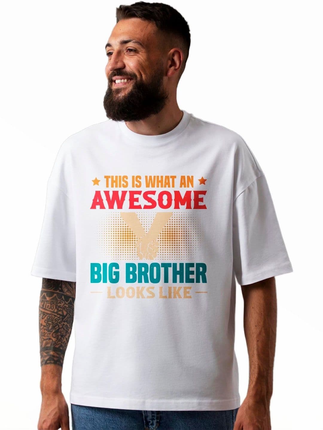 Seekbuylove Men Typography Printed Drop-Shoulder Sleeves Bio Finish T-shirt - view 1