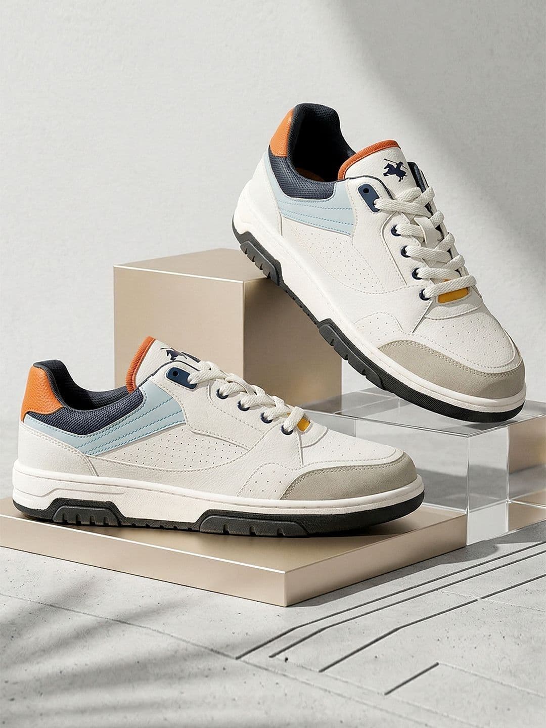 Cantabil Men Colourblocked PU Sneakers - view 1