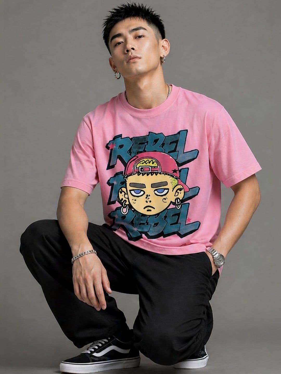 CAPTCHA Men Printed T-shirt - view 1