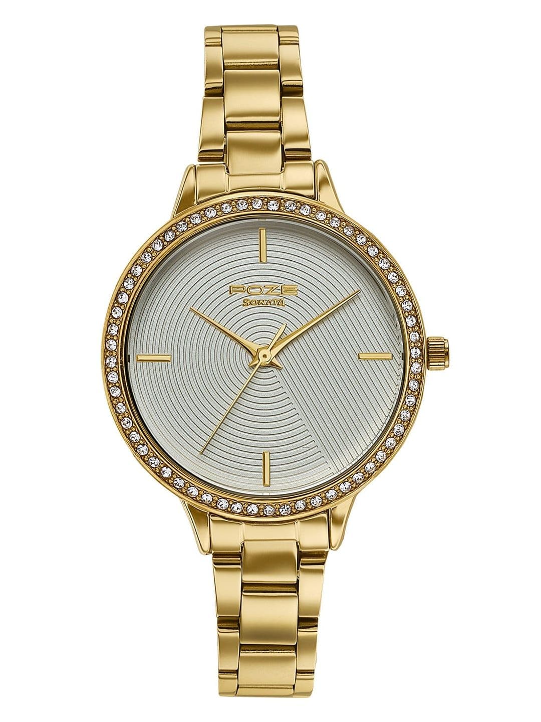 Sonata Women Poze 9 Quartz Analog Silver Dial Watch - SP80187YM01W - view 1