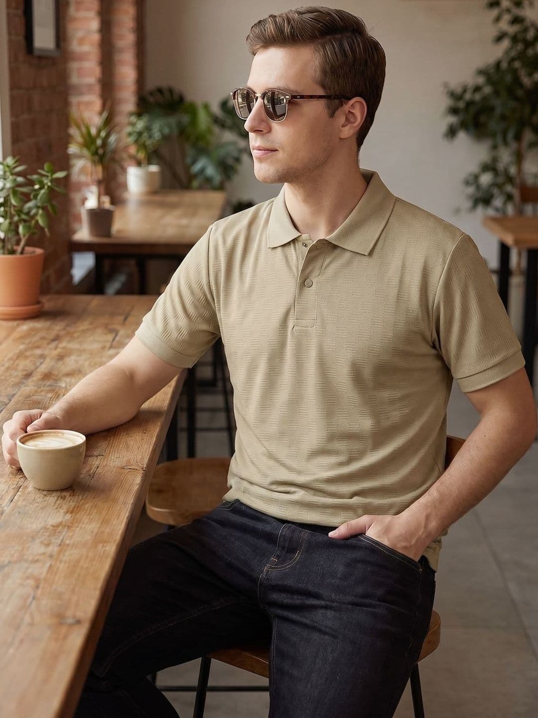 Kook N Keech Men Polo Collar T-shirt - view 1