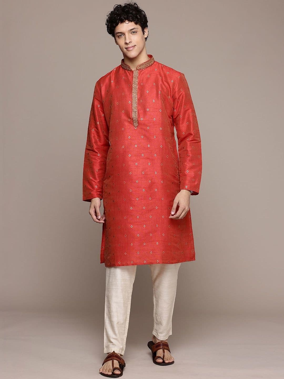 Dincharya Men Ethnic Motifs Kurta - view 1