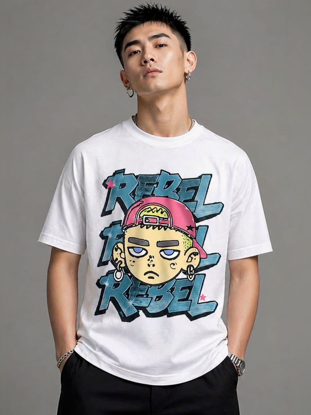 CAPTCHA Men Printed T-shirt - view 1
