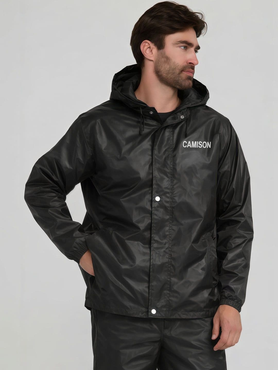 CAMISON Waterproof Hooded Rain Jacket - view 1