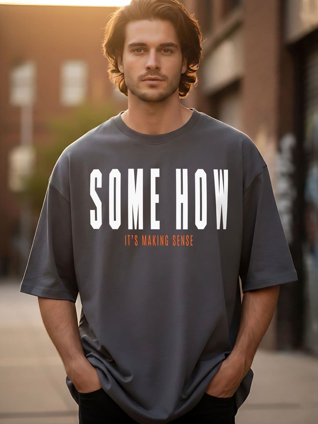 Kook N Keech Men Typography Printed Drop-Shoulder Sleeves T-shirt - view 1