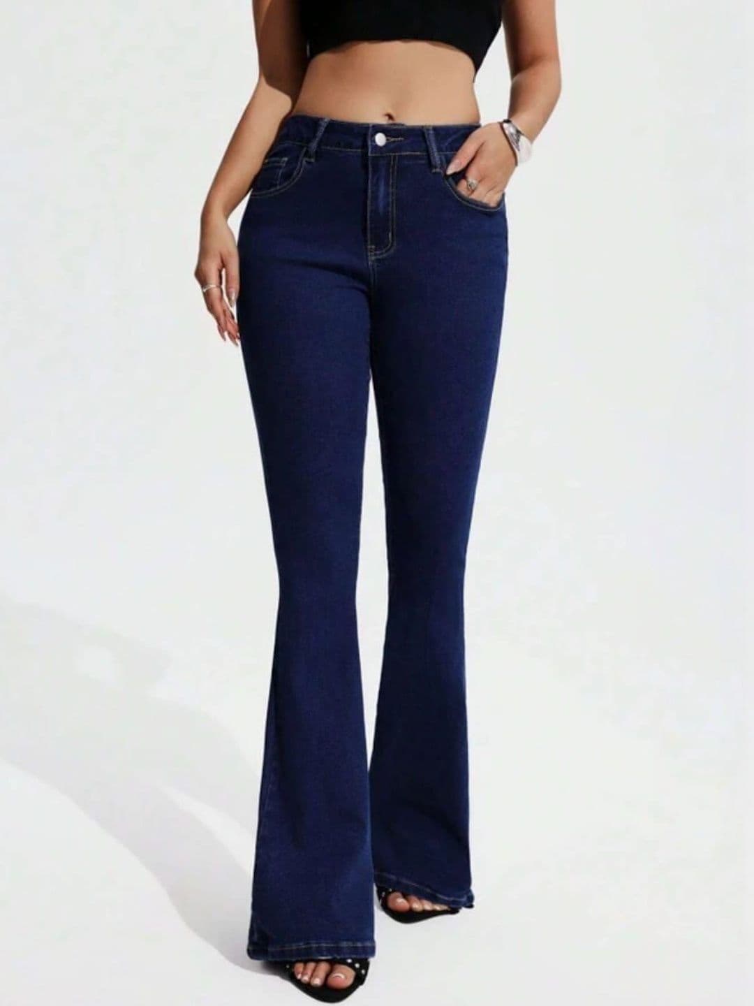 HERE&NOW Women Bootcut High-Rise Stretchable Jeans - view 1