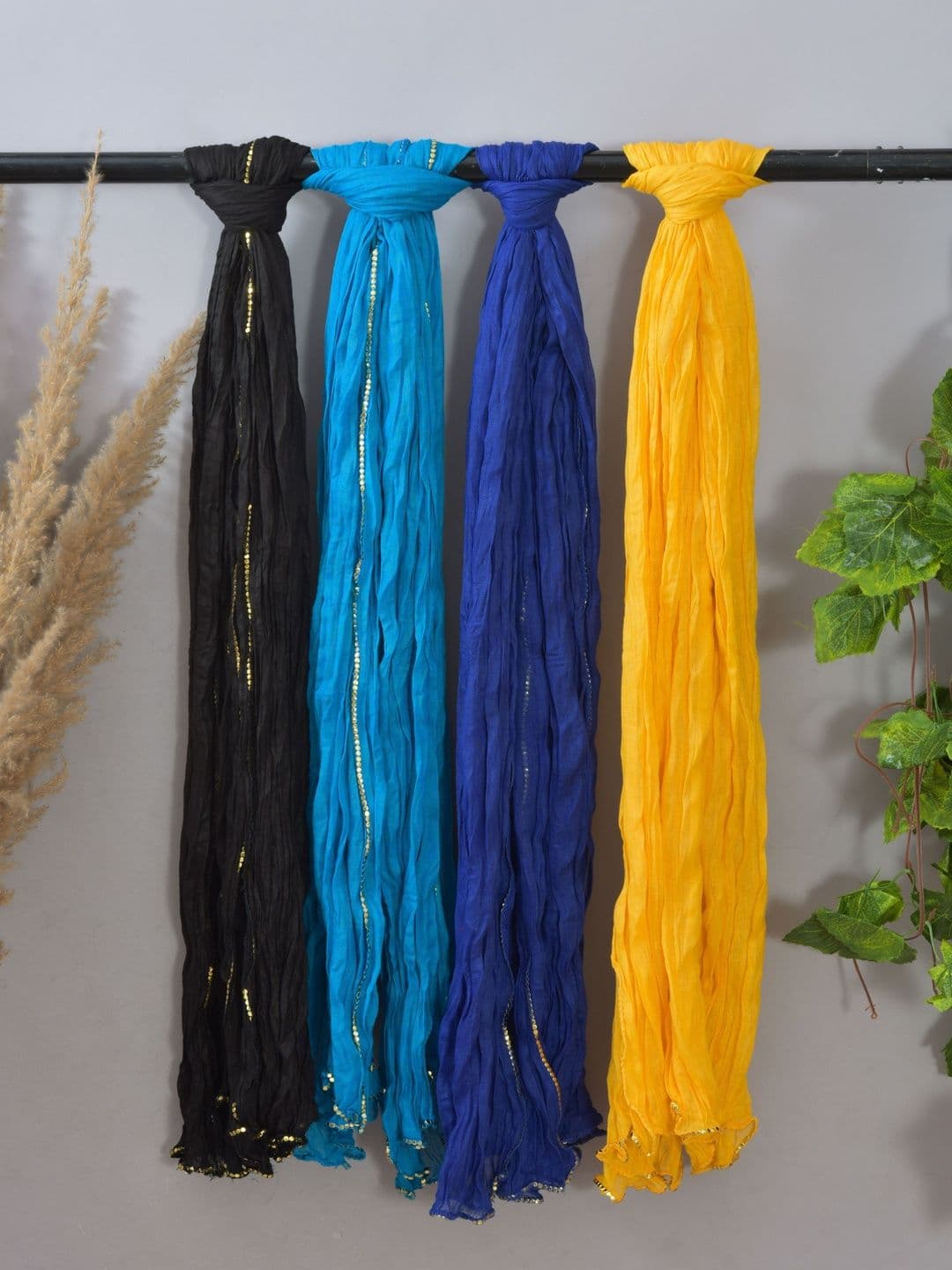 Kuhika Pack Of 4 Dupatta with Sequinned - view 1