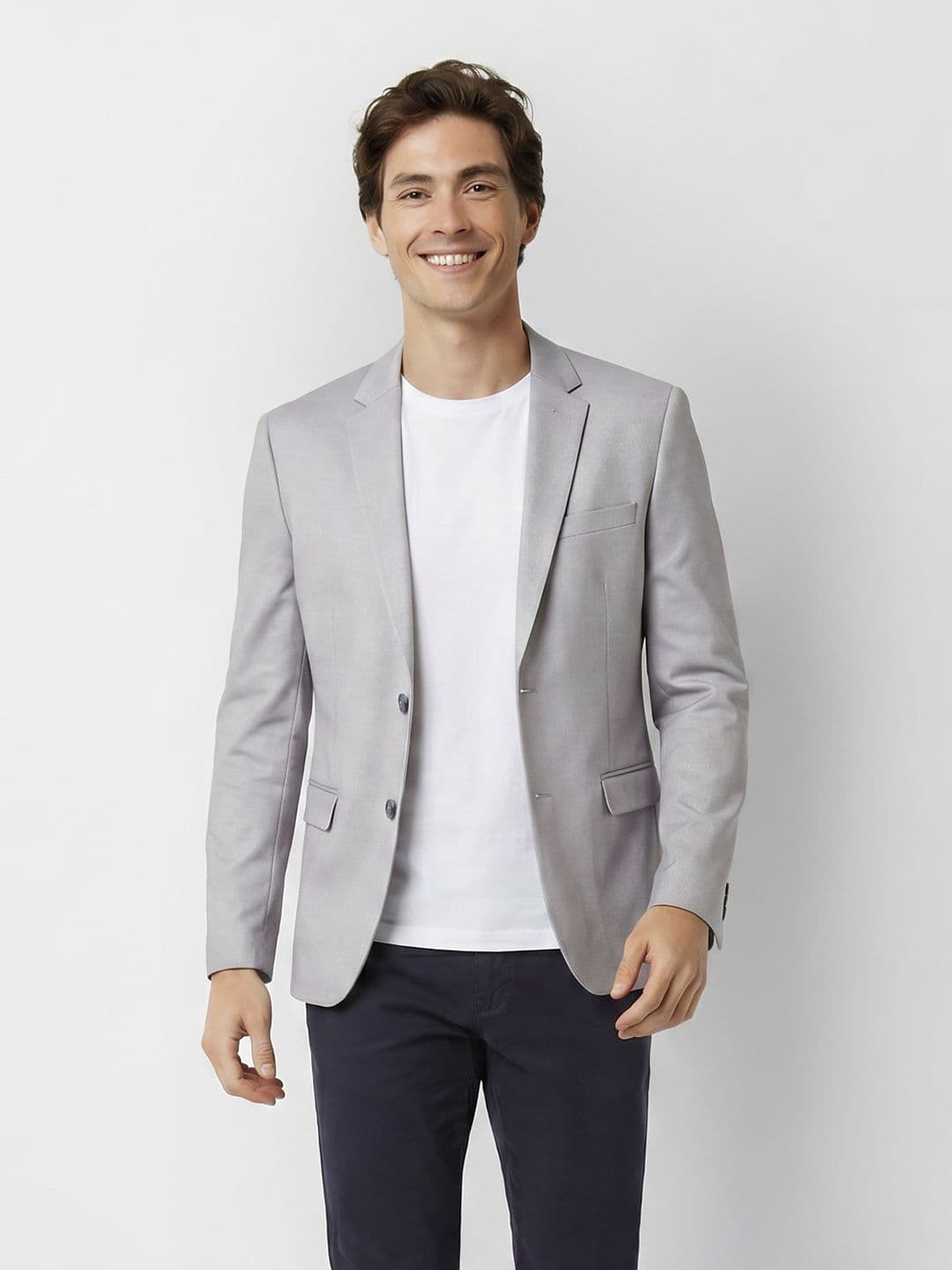 Mast & Harbour Notched Lapel Single Breasted Casual Blazer - view 1