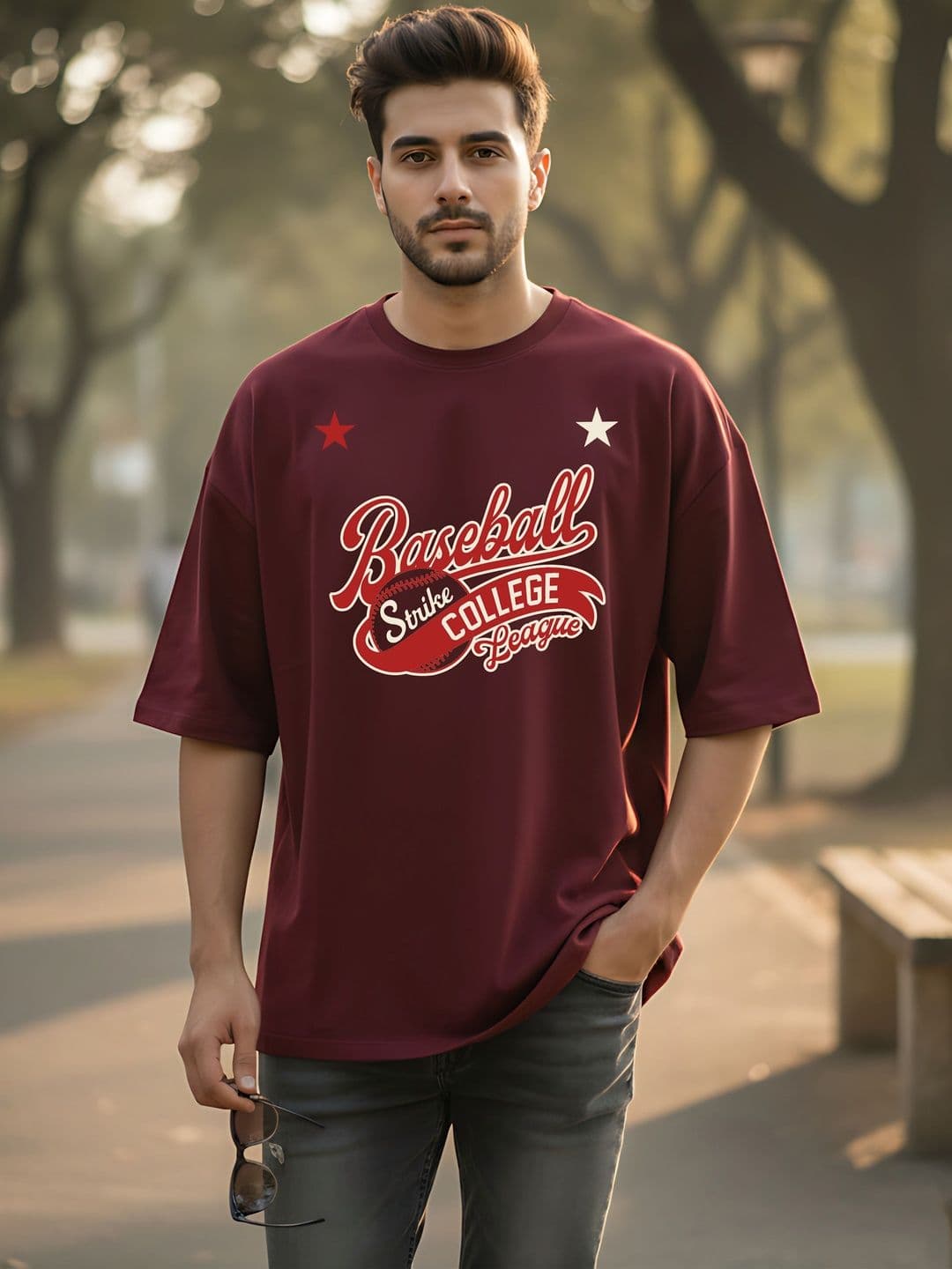 Kook N Keech Men Printed Drop-Shoulder Sleeves T-shirt - view 1
