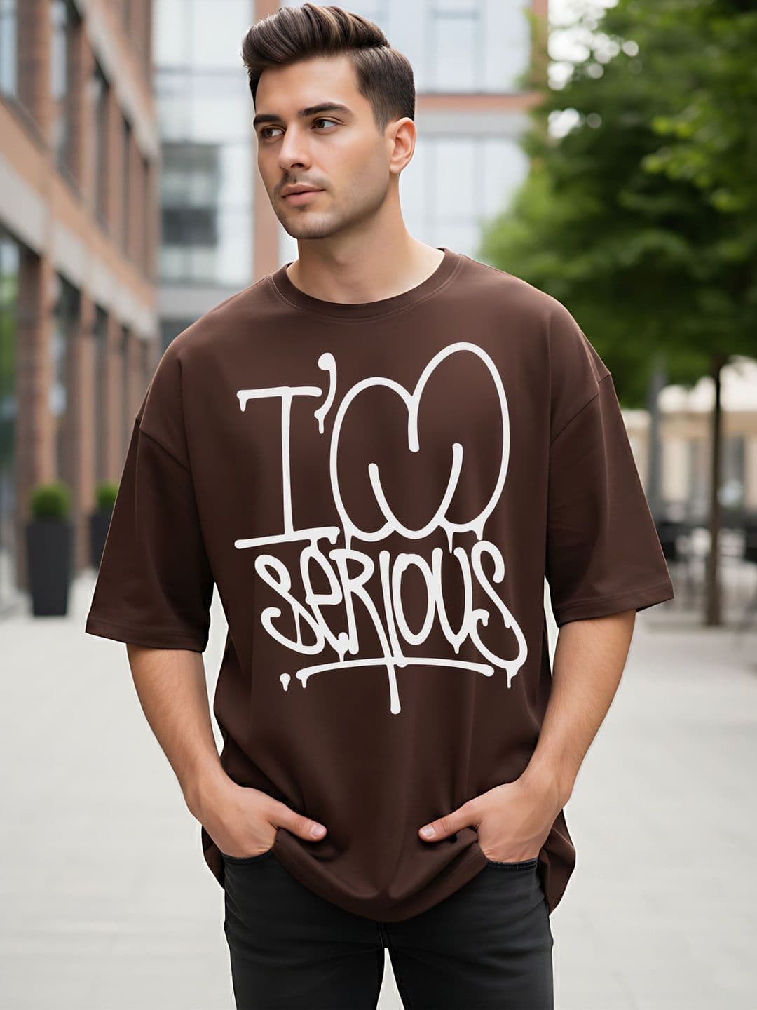 Kook N Keech Men Typography Printed Drop-Shoulder Sleeves T-shirt - view 1