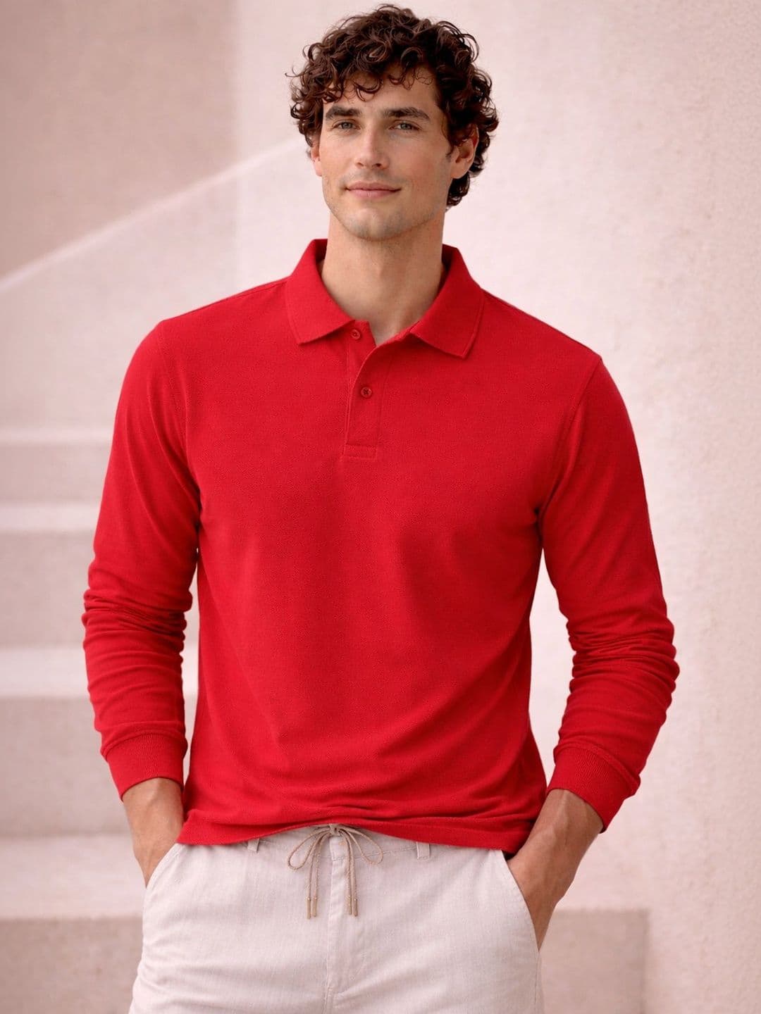 The Roadster Lifestyle Co Cotton Polo Collar T-Shirt - view 1