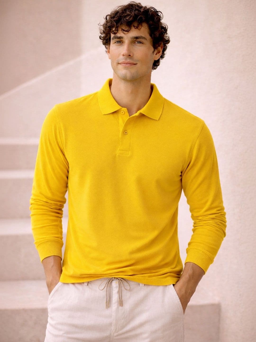 The Roadster Lifestyle Co Cotton Polo Collar T-Shirt - view 1