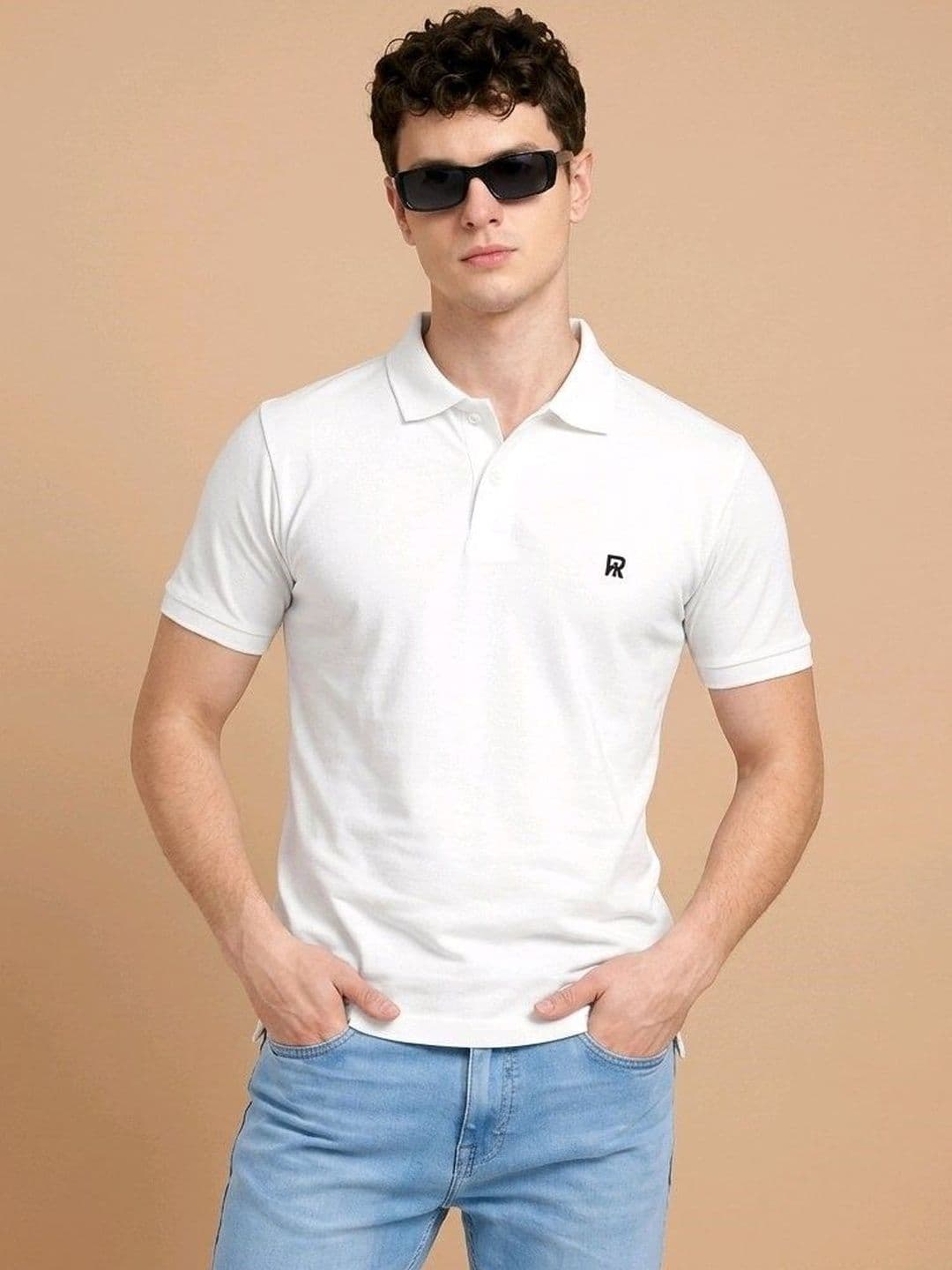 The Roadster Lifestyle Co Cotton Polo Collar T-Shirt - view 1