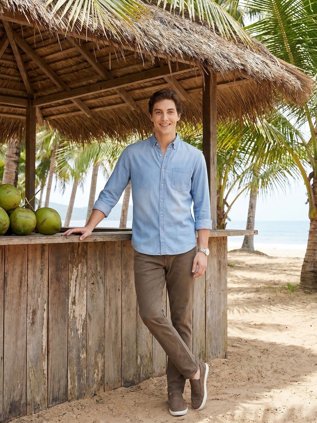 Mast & Harbour Washed Pure Cotton Casual Shirt - view 1