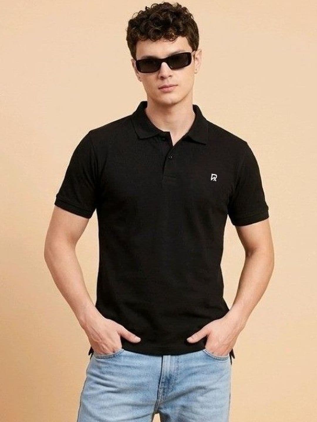 The Roadster Lifestyle Co Cotton Polo Collar T-Shirt - view 1
