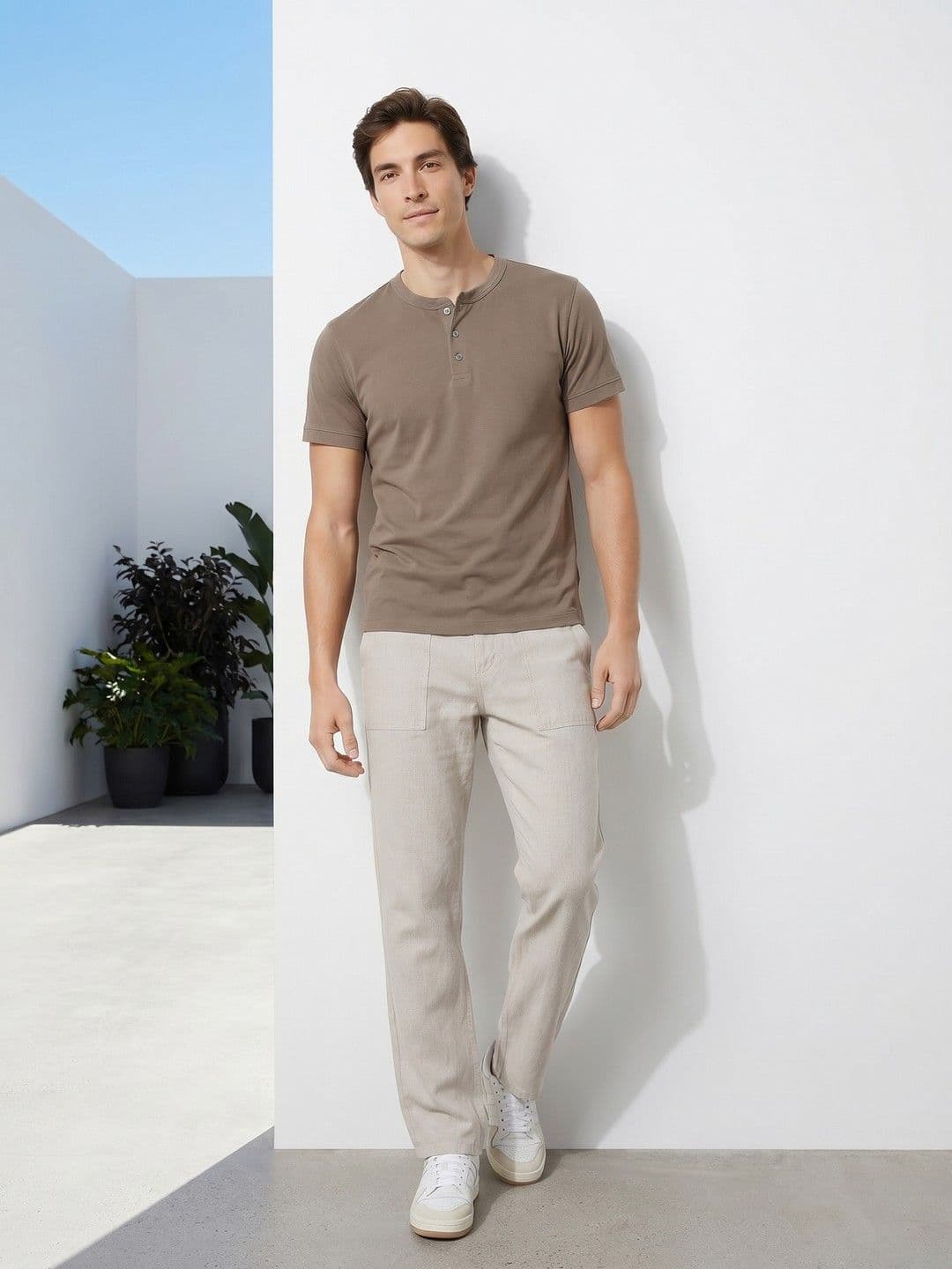 Mast & Harbour Men Light Fade Pure Cotton Jeans - view 1