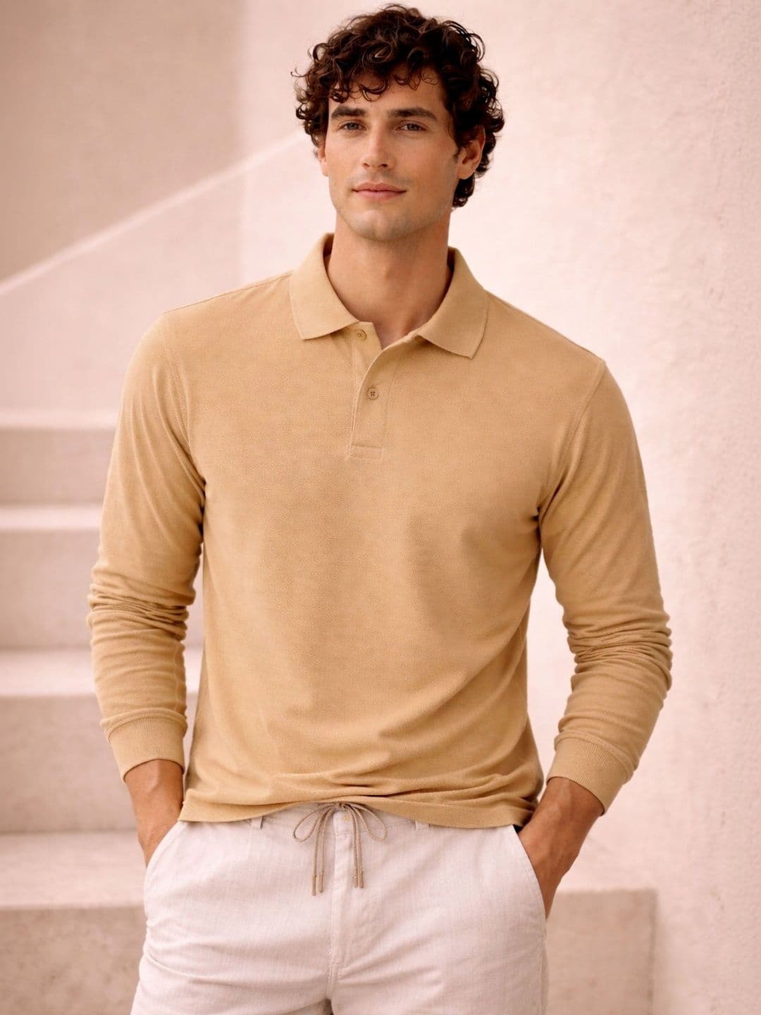 Mast & Harbour Men Polo Collar T-shirt - view 1