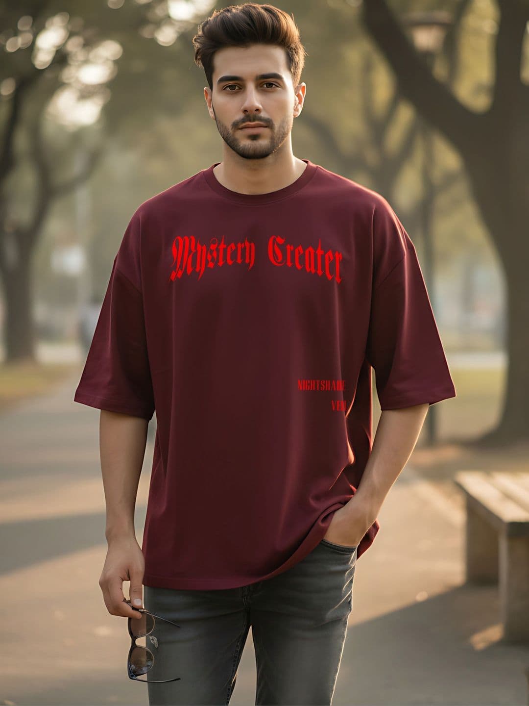 Kook N Keech Men Typography Printed Drop-Shoulder Sleeves T-shirt - view 1