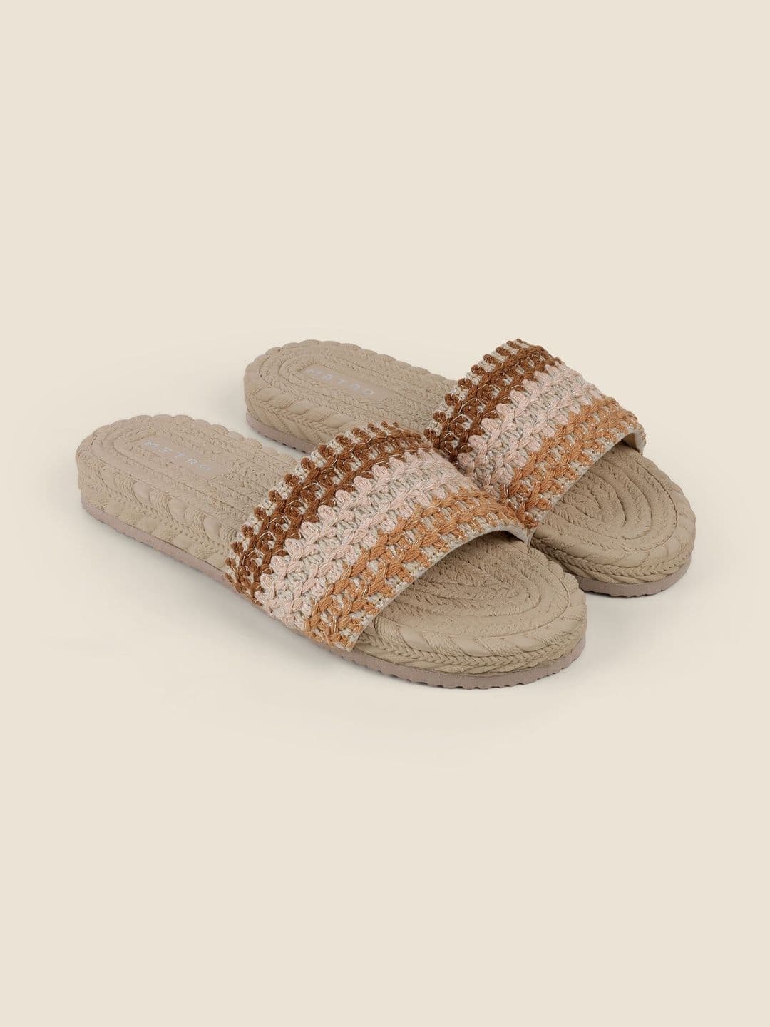 Metro Women Woven Design Mules - view 1
