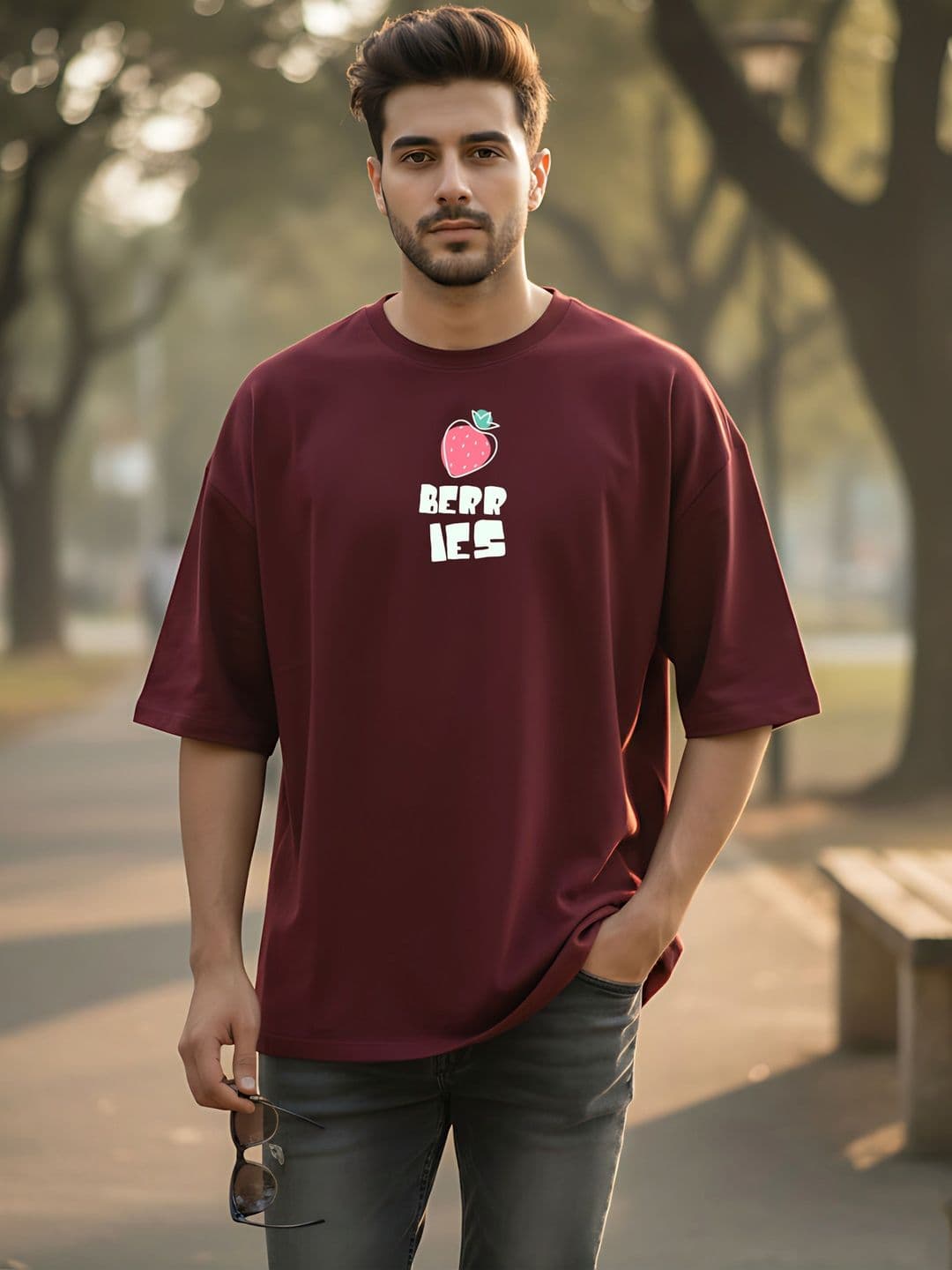 Kook N Keech Men Printed Drop-Shoulder Sleeves T-shirt - view 1