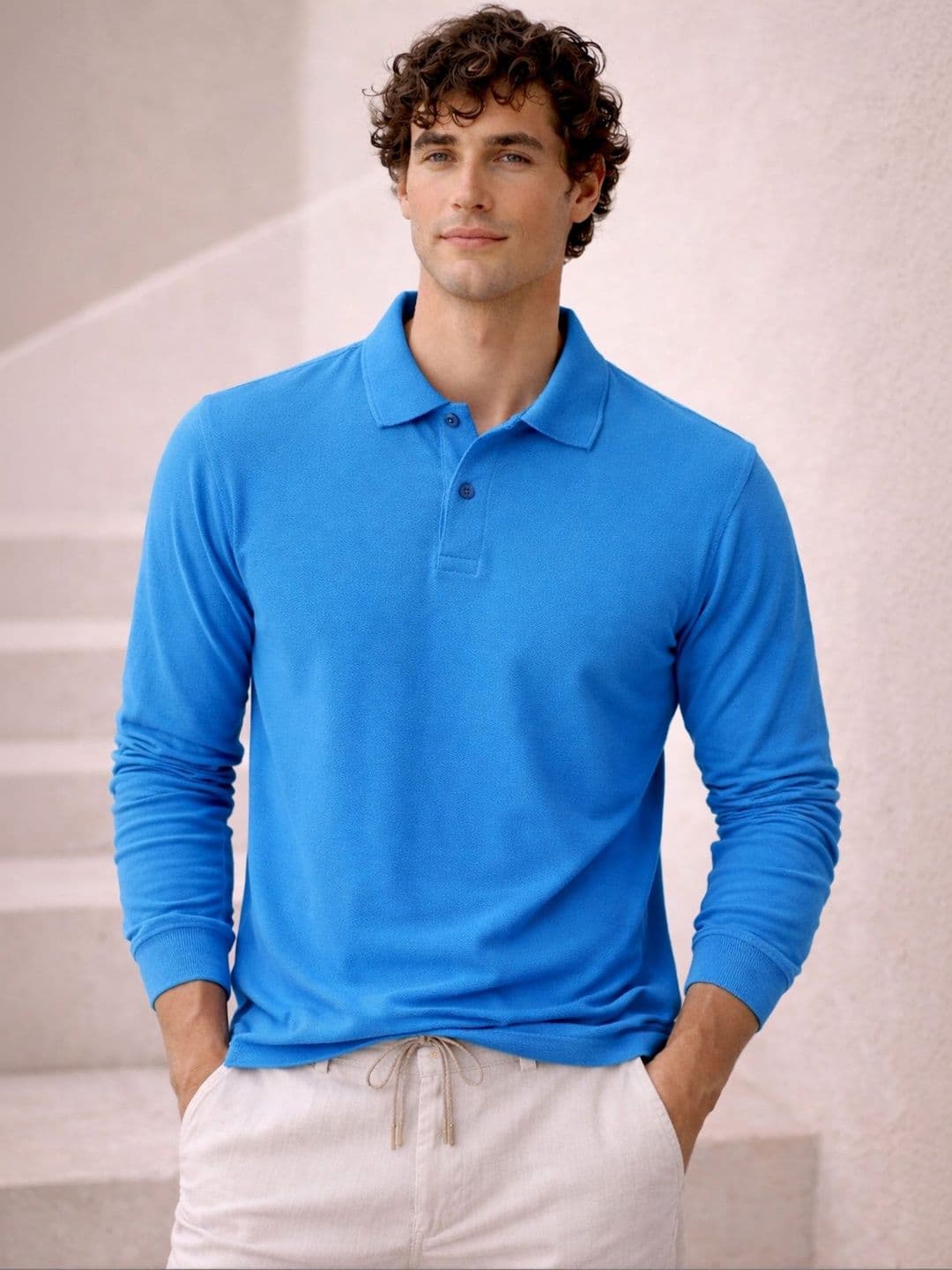 The Roadster Lifestyle Co Cotton Polo Collar T-Shirt - view 1