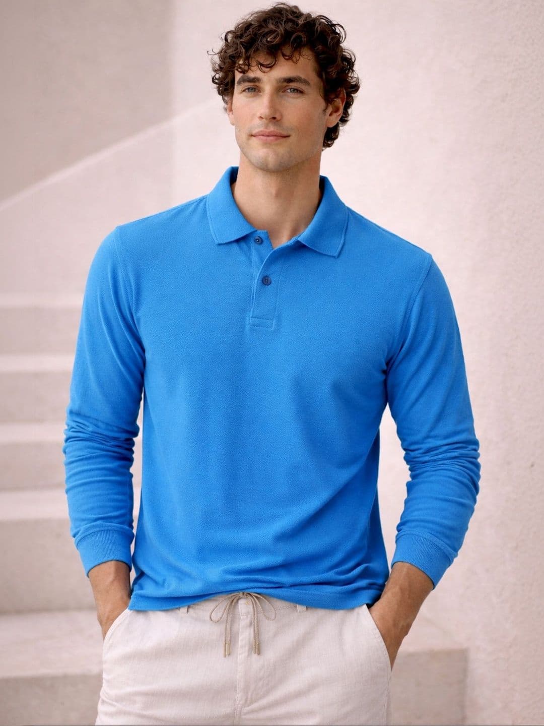 Mast & Harbour Men Polo Collar T-shirt - view 1