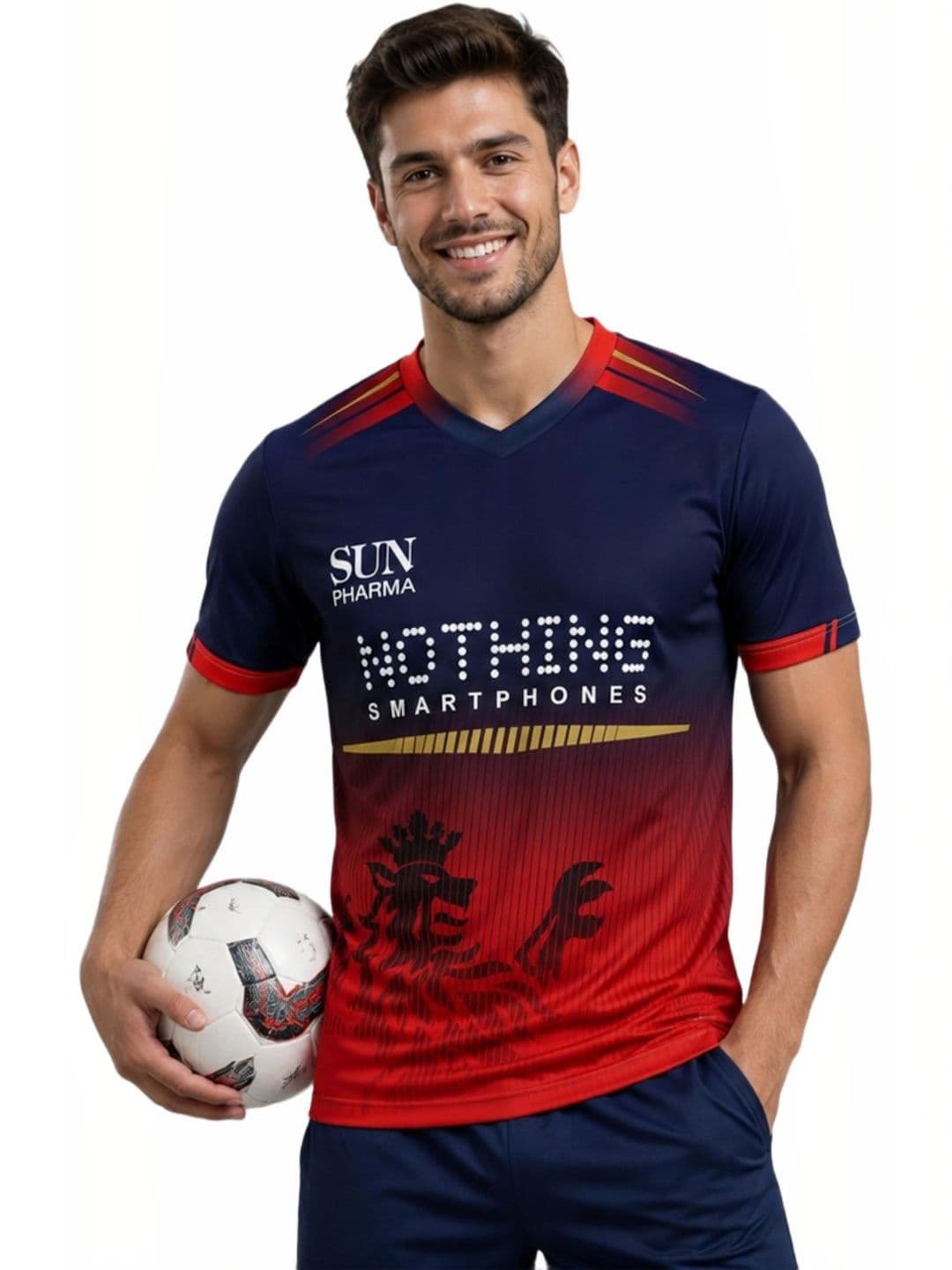 teky Men Virat Kohli Printed V-Neck T-shirt - view 1