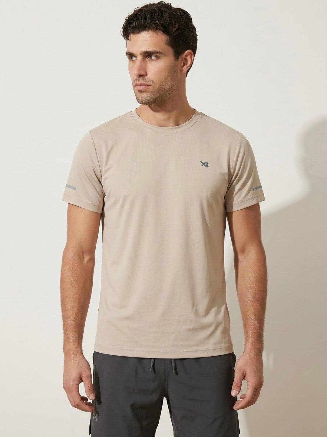 CROSS BENCH Men Brand Logo Printed Anti Static T-shirt - view 1