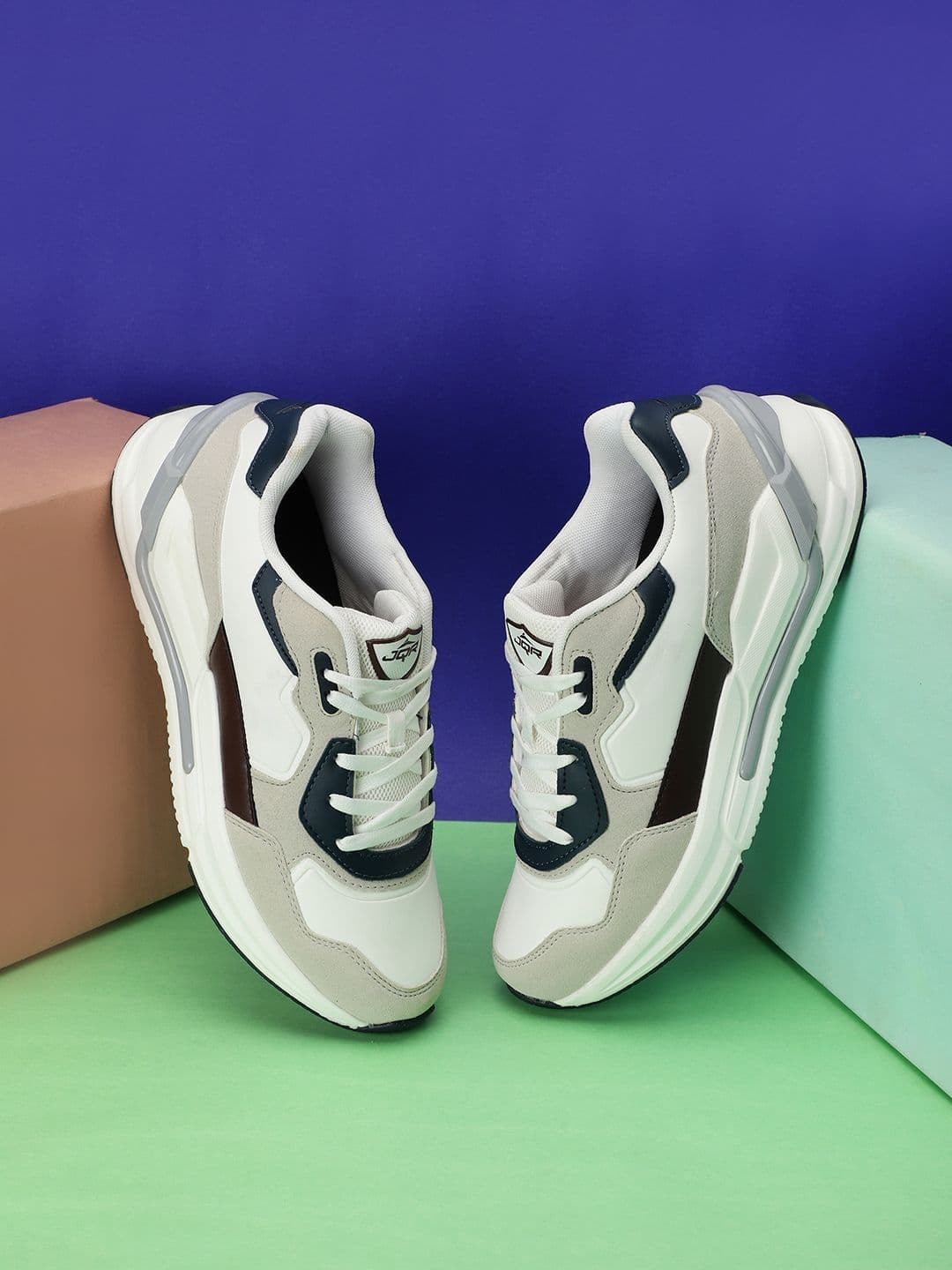 JQR Men KEVLAR Colourblocked Sneakers - view 1