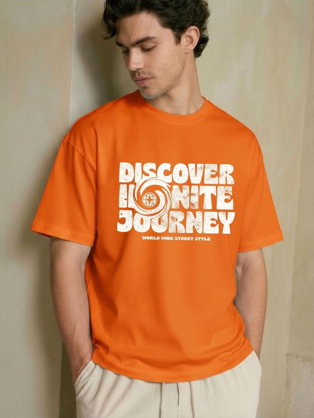 R.Code by The Roadster Life Co. Men Typography Printed T-shirt - view 1