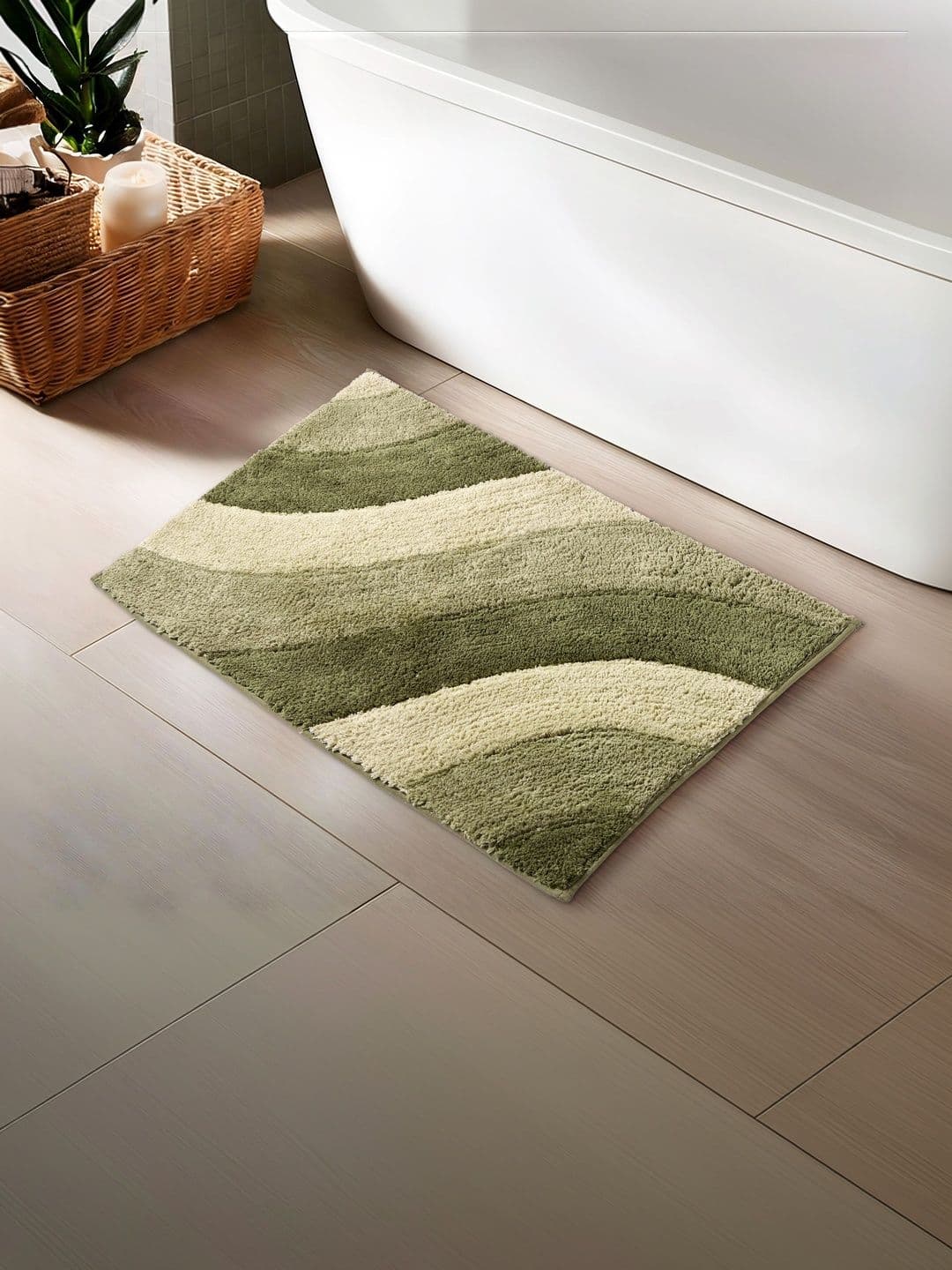 Home Centre Green Anti-Slip Bath Mat - view 1