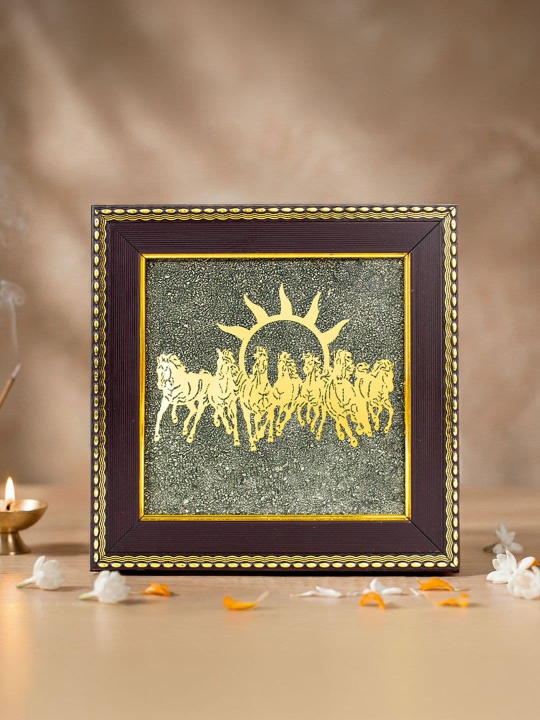Astrotalk 7 Horses On Pyrite Frame - view 1