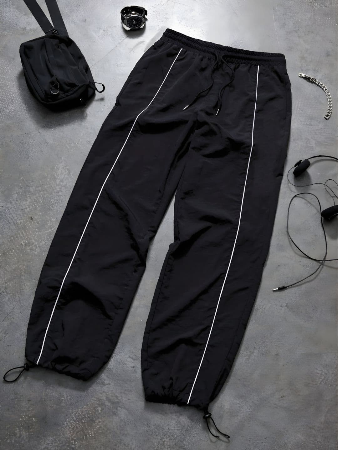 Povaxpo Men Regular Fit Striped Training Track Pants - view 1
