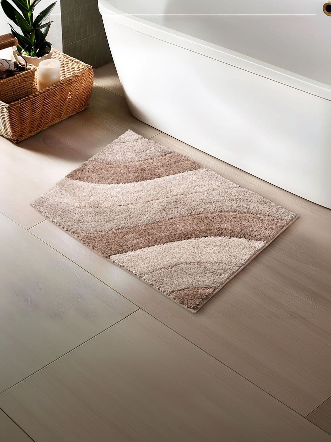 Home Centre Beige Anti-Slip Bath Mat - view 1