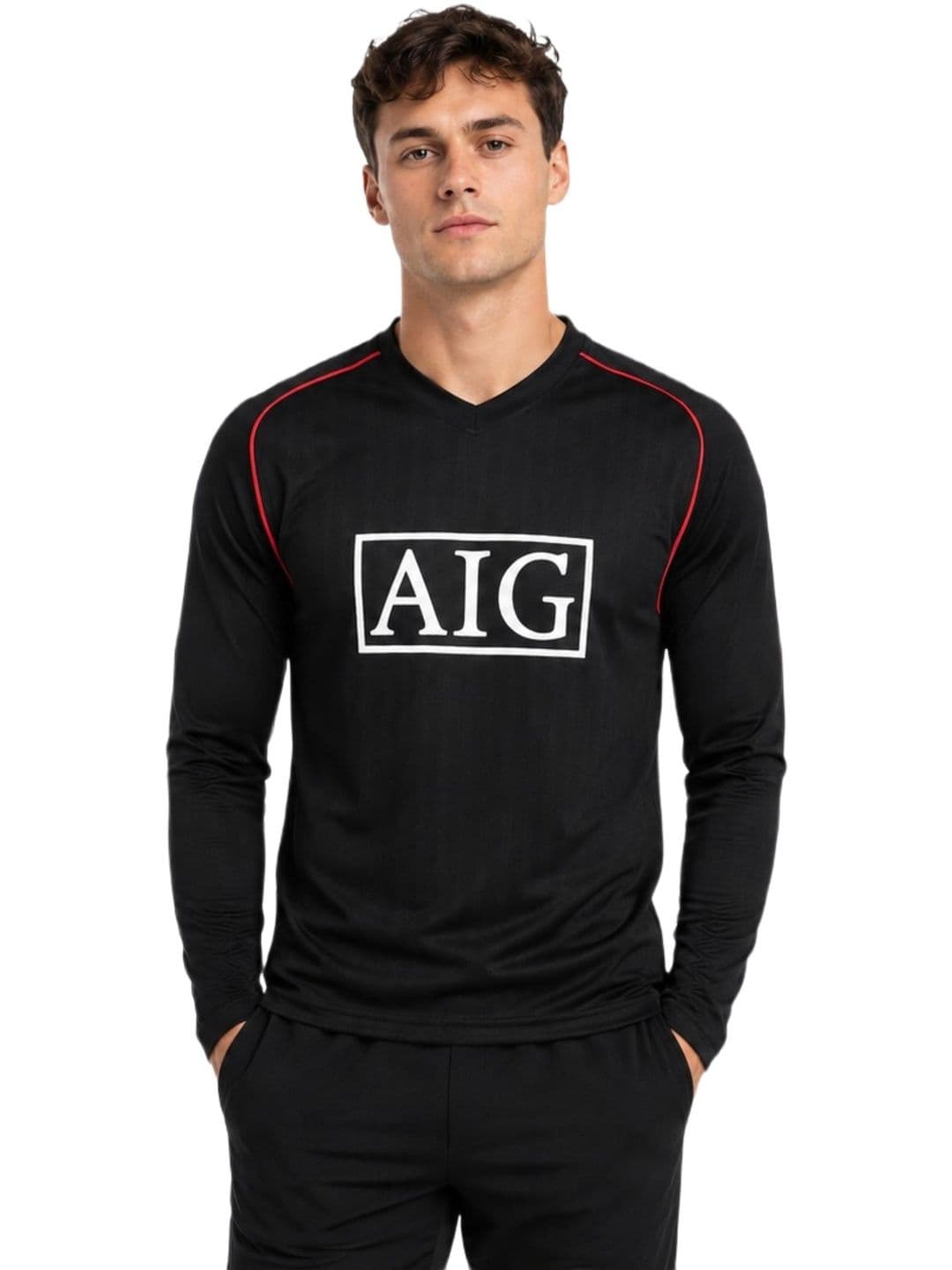 teky Men Brand Logo Manchester United Printed V-Neck T-shirt - view 1