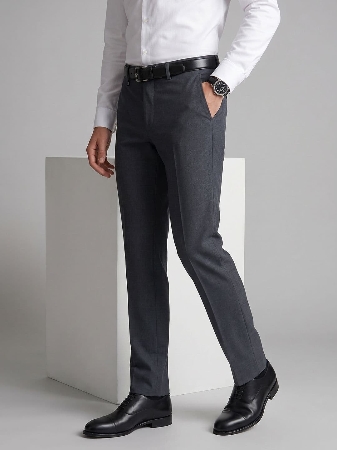 Van Heusen Men Slim Fit Formal Trouser - view 1