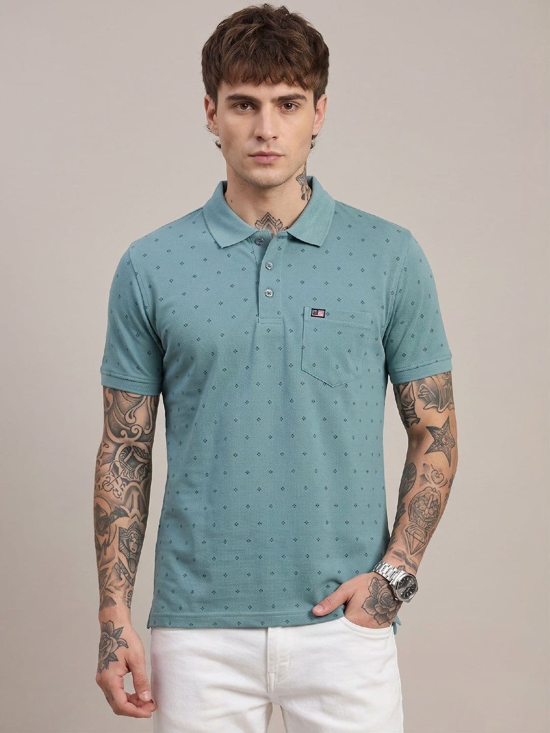 SANDPIPER Men Polo Collar Pockets T-shirt - view 1