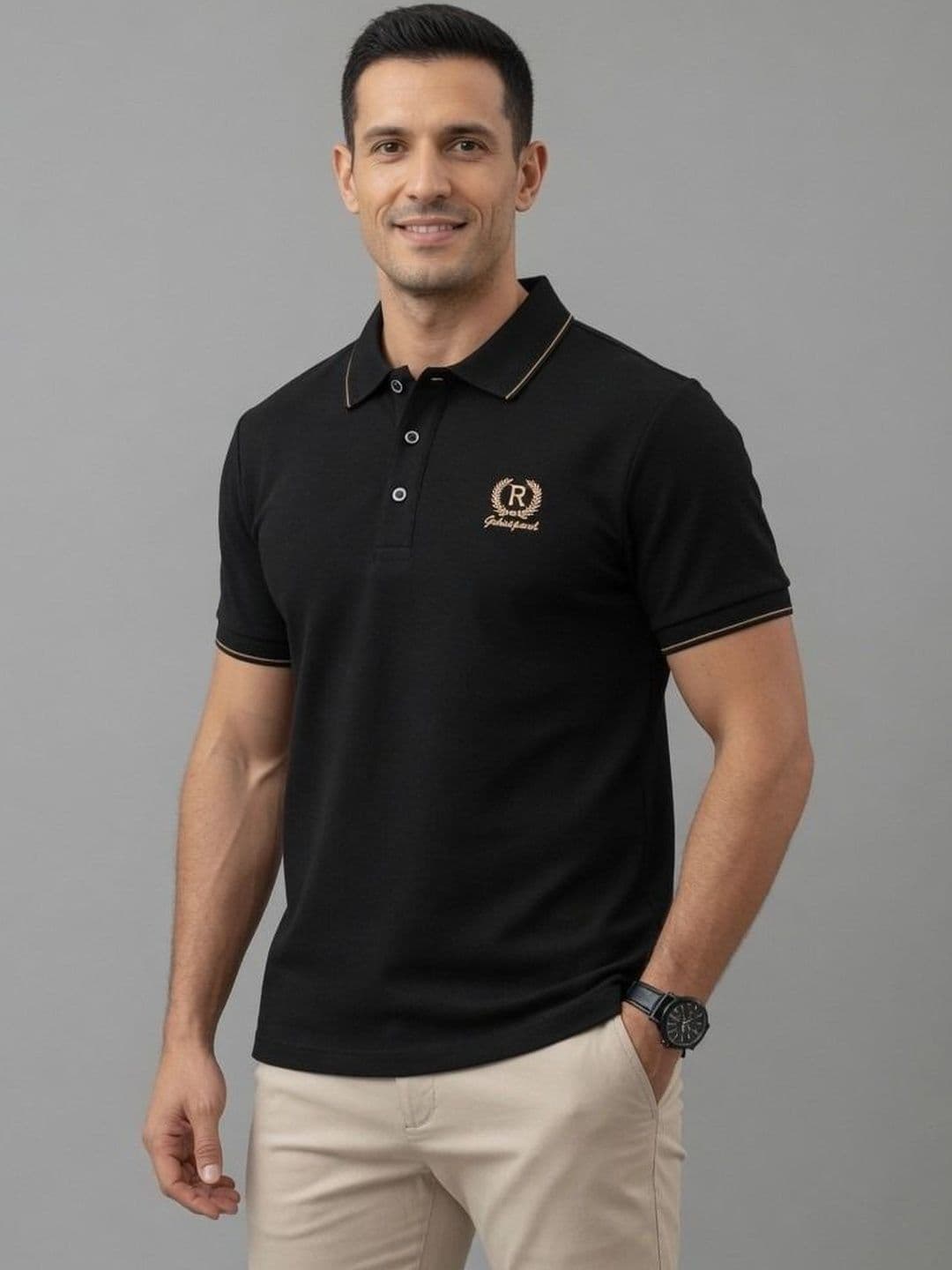 Mast & Harbour Men Brand Logo Polo Collar T-shirt - view 1