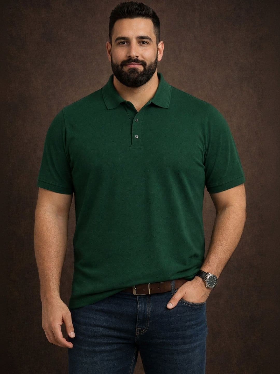 Mast & Harbour Men Polo Collar T-shirt - view 1